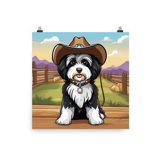 PugMug Custom Black-and-white Havanese Dog Poster