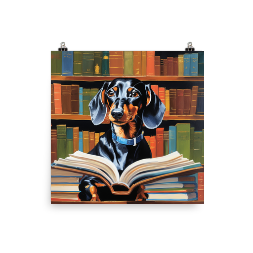 PugMug Custom Black Dachshund Poster