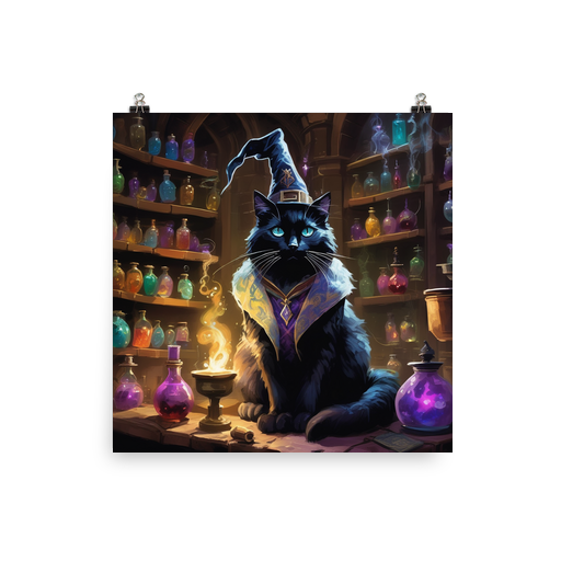 PugMug Custom Black Ragdoll Cat Poster