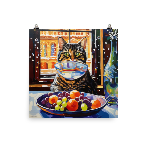 PugMug Custom Tabby Exotic Cat Poster