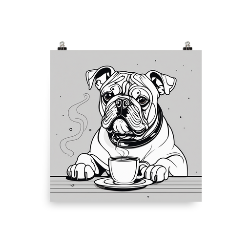 PugMug Custom Bulldog Poster