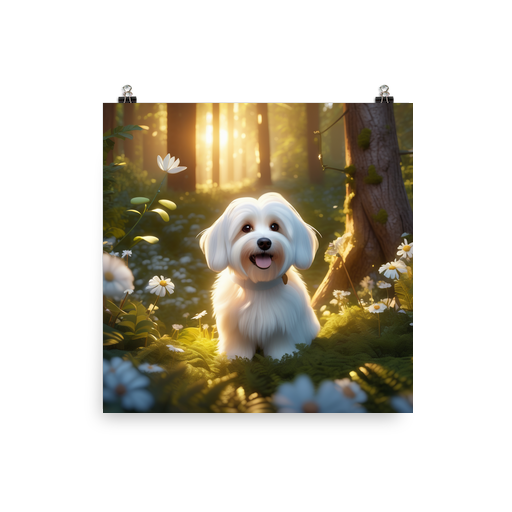 PugMug Custom White Havanese Dog Poster