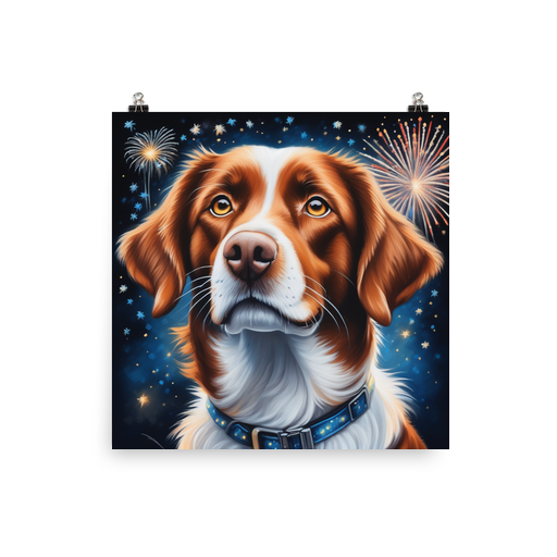 PugMug Custom Brittany Dog Poster