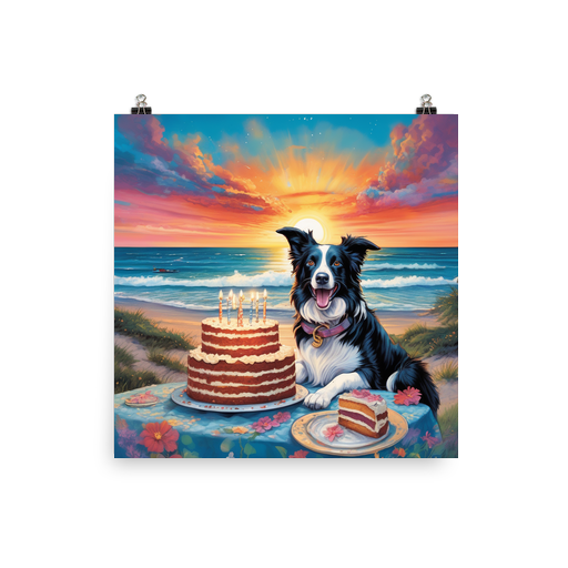 PugMug Custom Border Collie Poster