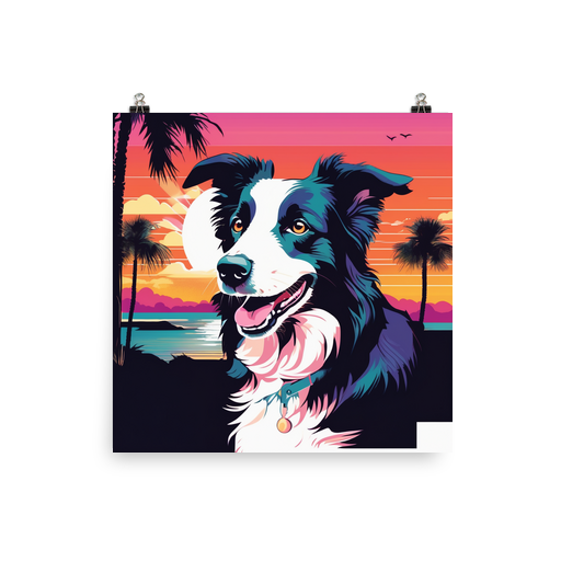 PugMug Custom Border Collie Poster