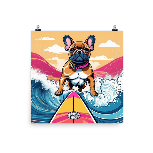 PugMug Custom Tan French Bulldog Poster