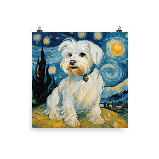 PugMug Custom Maltese Dog Poster