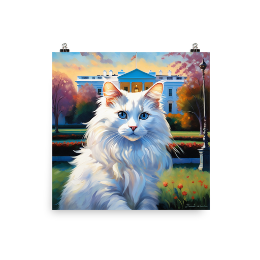 PugMug Custom White Ragdoll Cat Poster