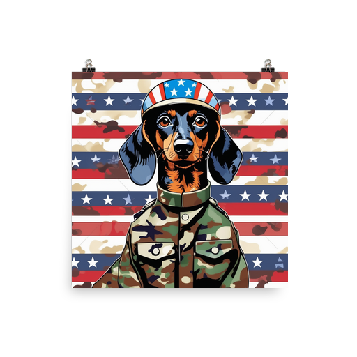 PugMug Custom Black Dachshund Poster