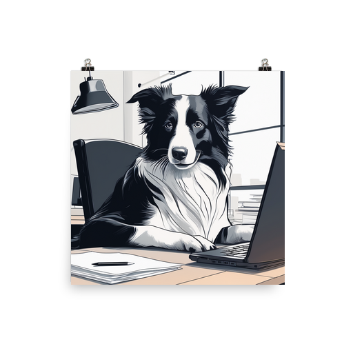 PugMug Custom Border Collie Poster
