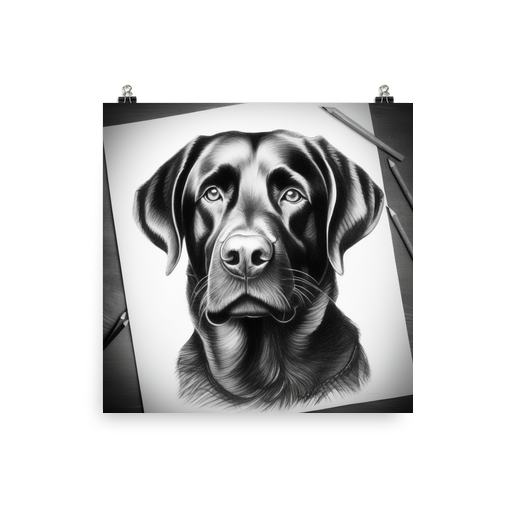 PugMug Custom Black Labrador Retriever Poster