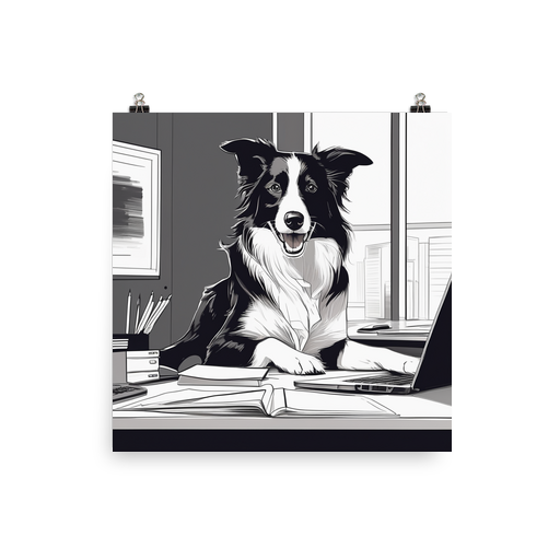 PugMug Custom Border Collie Poster