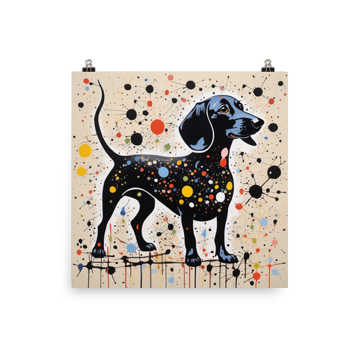 PugMug Custom Black Dachshund Poster