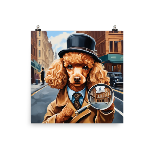 PugMug Custom Tan Poodle Poster