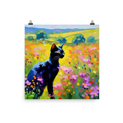 PugMug Custom Black Abyssinian Cat Poster
