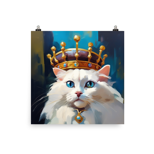 PugMug Custom White Ragdoll Cat Poster