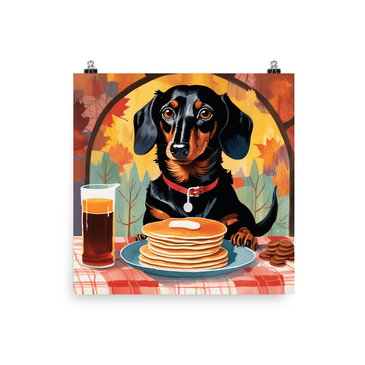 PugMug Custom Black Dachshund Poster