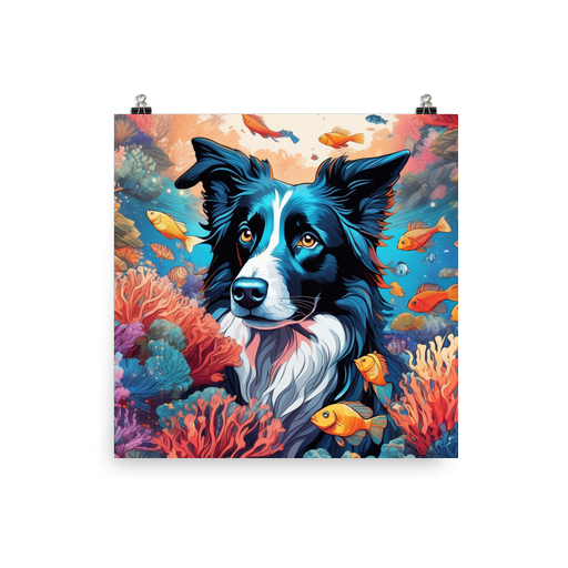PugMug Custom Border Collie Poster