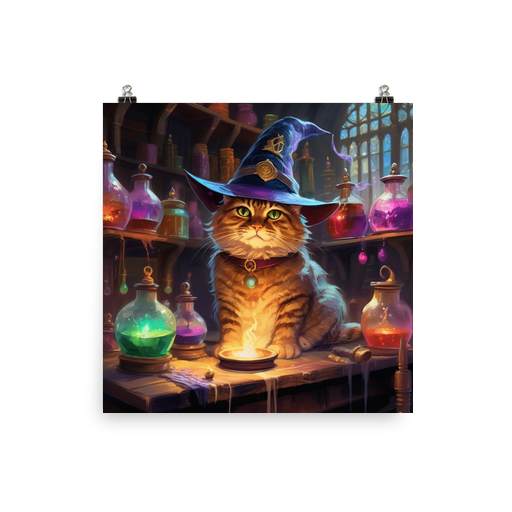 PugMug Custom Tabby Exotic Cat Poster