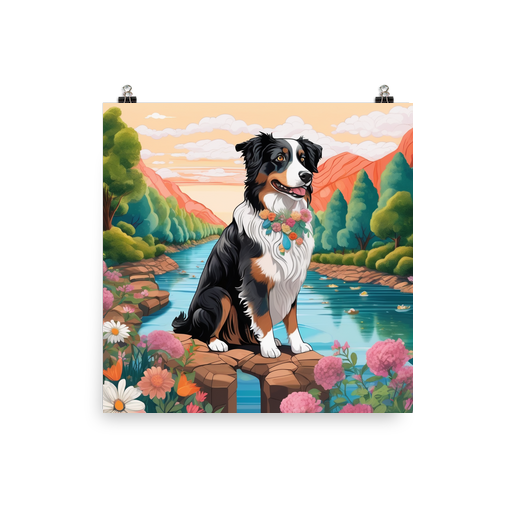 PugMug Custom Australian Shepherd Dog Poster