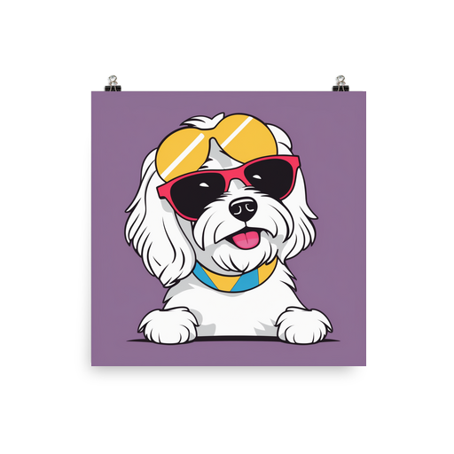 PugMug Custom White Havanese Dog Poster