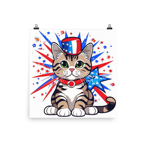 PugMug Custom Tabby Scottish Fold Cat Poster