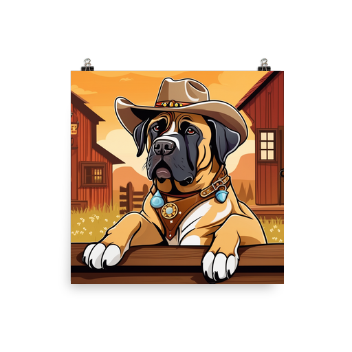 PugMug Custom Mastiff Poster