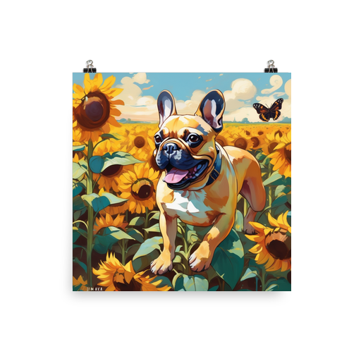 PugMug Custom Tan French Bulldog Poster