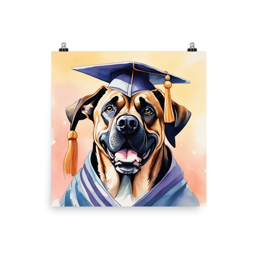 PugMug Custom Mastiff Poster