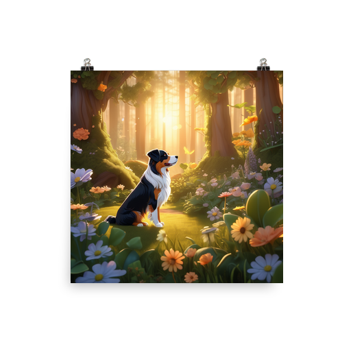 PugMug Custom Miniature American Shepherd Poster