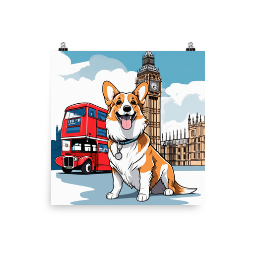 PugMug Custom Pembroke Welsh Corgi Poster
