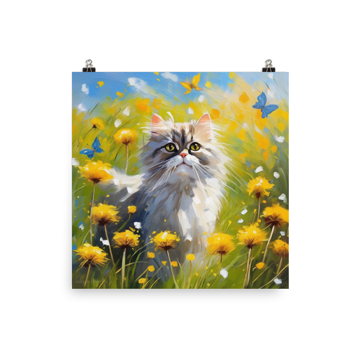 PugMug Custom Tabby Persian Cat Poster