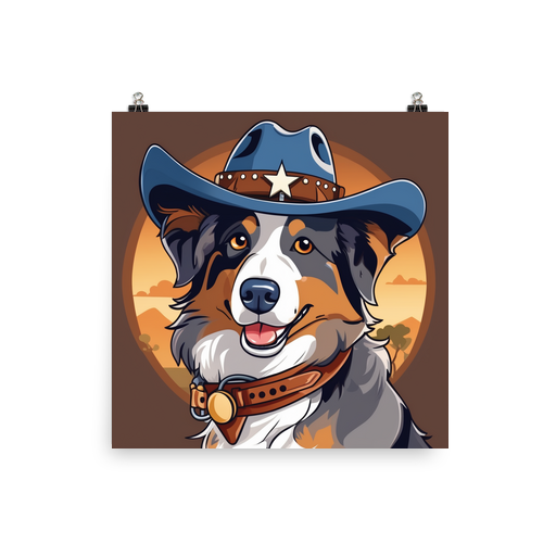 PugMug Custom Australian Shepherd Dog Poster