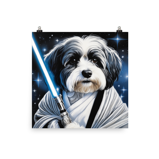 PugMug Custom Black-and-white Havanese Dog Poster