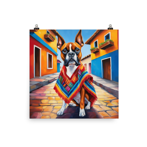 PugMug Custom Boxer Dog Poster