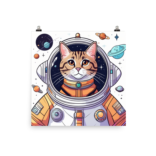 PugMug Custom Tabby Exotic Cat Poster