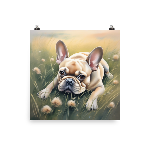 PugMug Custom Tan French Bulldog Poster