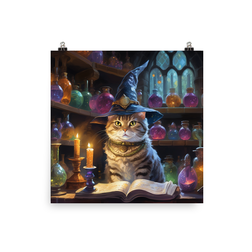 PugMug Custom Tabby American Shorthair Cat Poster