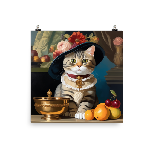 PugMug Custom Tabby British Shorthair Cat Poster