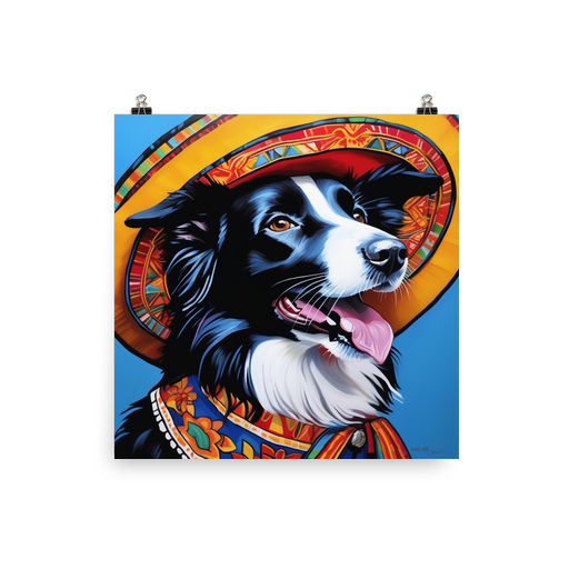 PugMug Custom Border Collie Poster