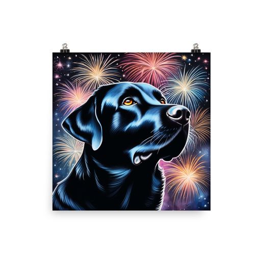 PugMug Custom Black Labrador Retriever Poster