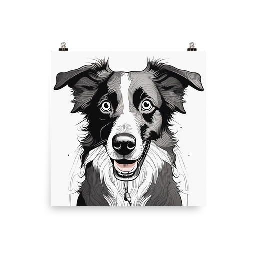 PugMug Custom Border Collie Poster