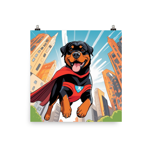 PugMug Custom Rottweiler Poster