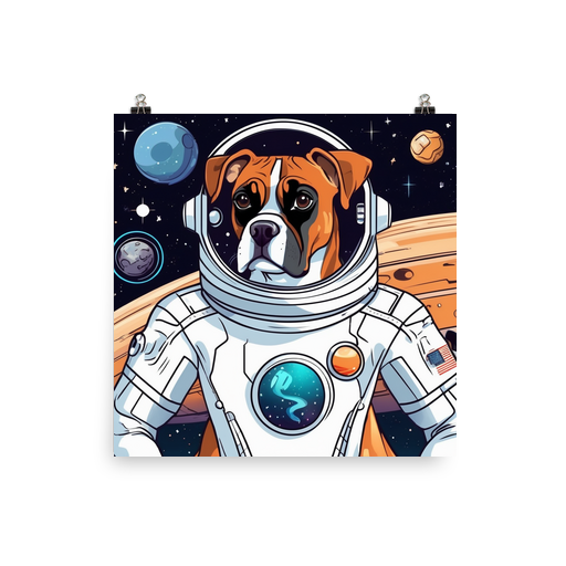 PugMug Custom Boxer Dog Poster