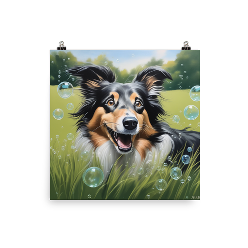 PugMug Custom Collie Poster