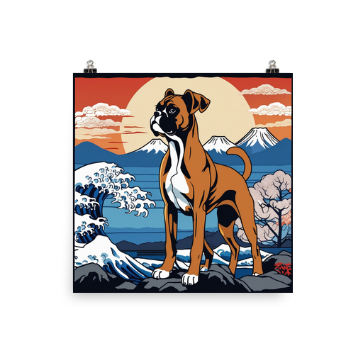 PugMug Custom Boxer Dog Poster