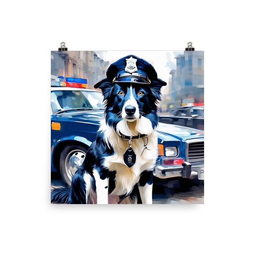 PugMug Custom Border Collie Poster