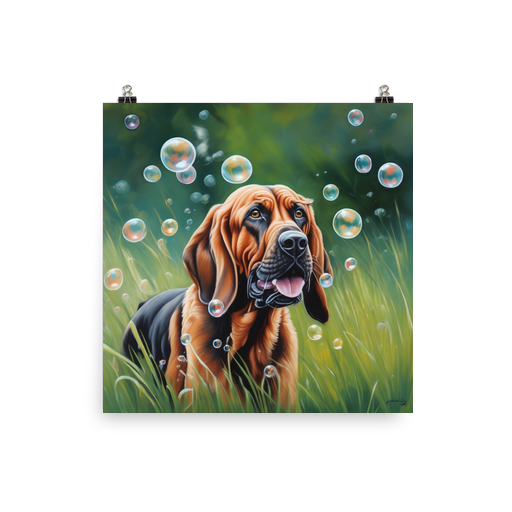 PugMug Custom Bloodhound Poster