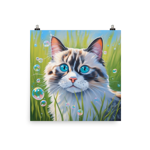 PugMug Custom Tabby Ragdoll Cat Poster