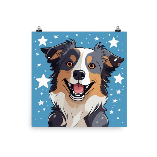 PugMug Custom Australian Shepherd Dog Poster